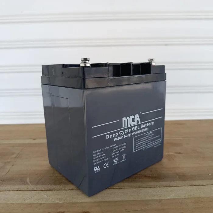 Batería de Gel MCA 12V 26Ah | 2000 ciclos — vista 3