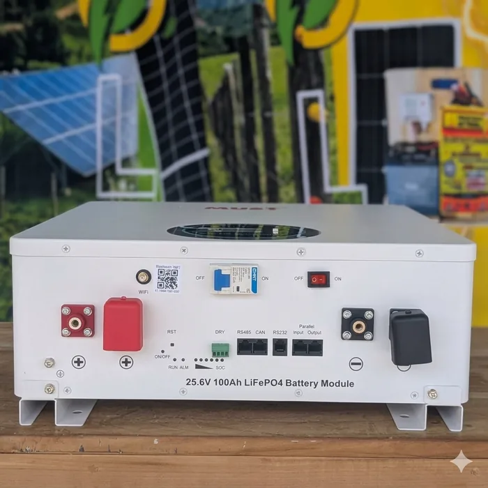 Batería de litio LifePO4 MUST (Pared) 24V-100Ah | 6000 Ciclos — vista 3