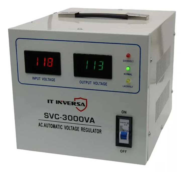 Estabilizador y elevador de voltaje 110V | 3KVA