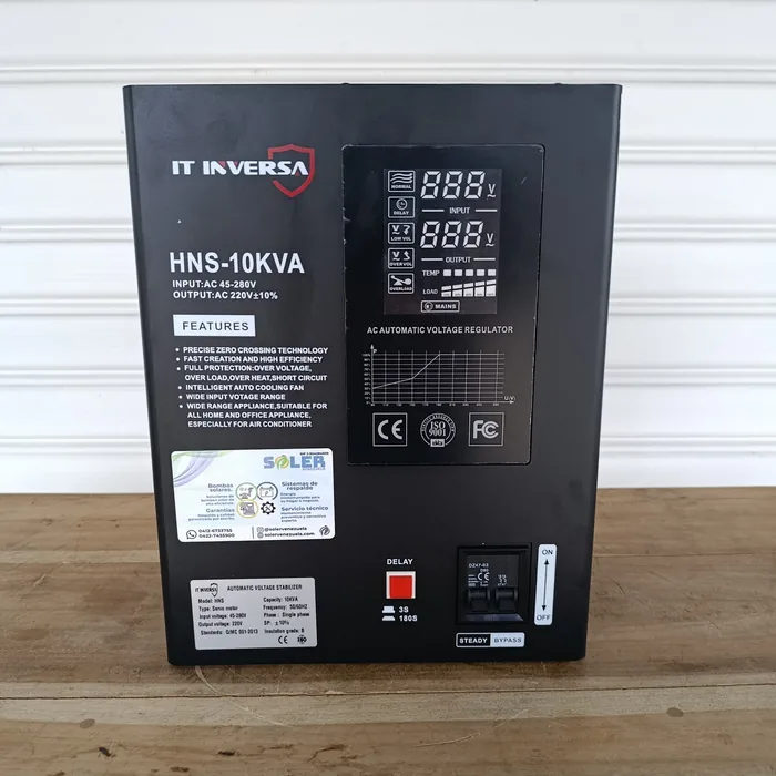 Estabilizador y elevador de voltaje 220V-HNS | 10KVA — vista 2