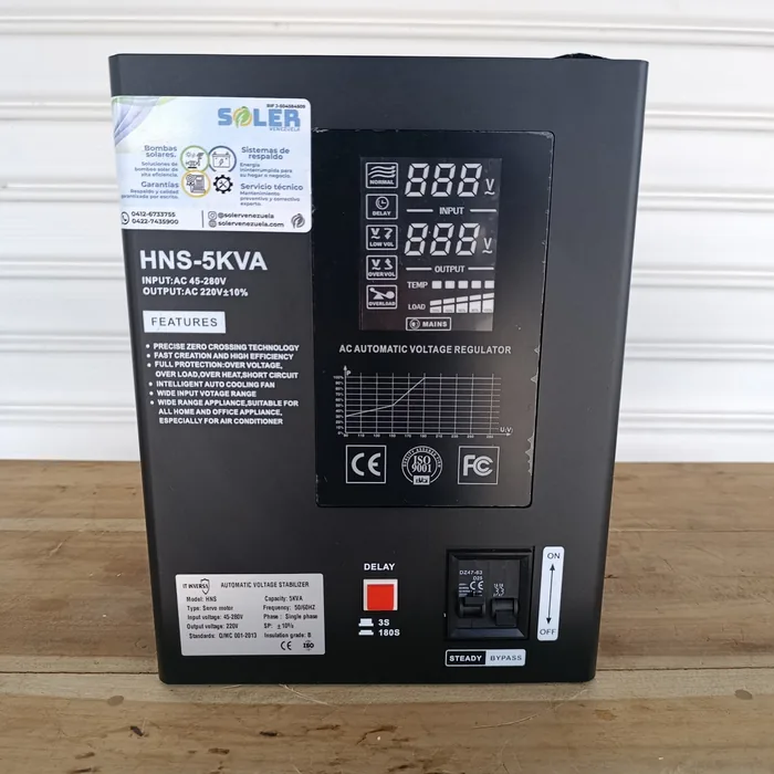 Estabilizador y elevador de voltaje 220V-HNS | 5KVA — vista 2