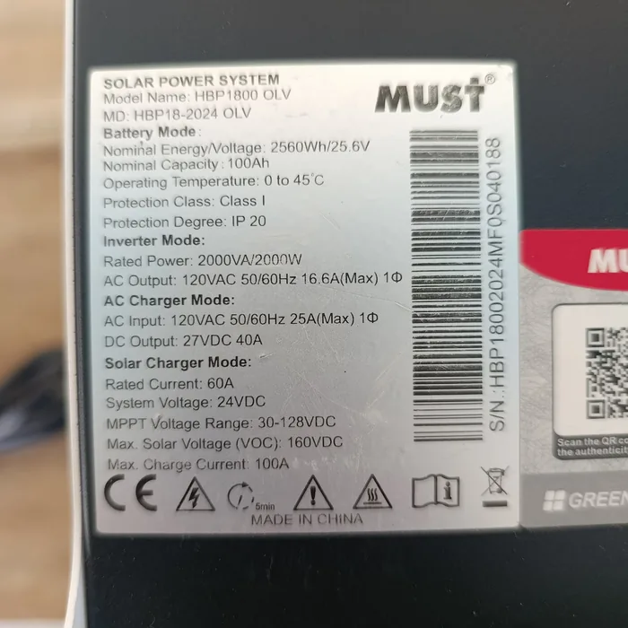 Inversor Portátil MUST 2KW — vista 4
